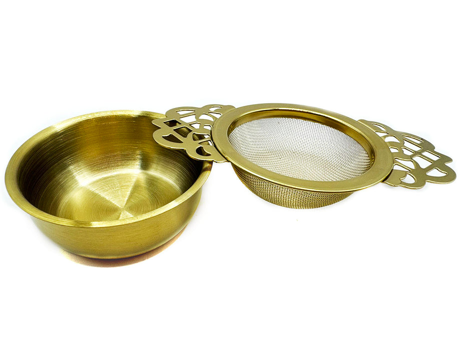 Gold Tea Strainer